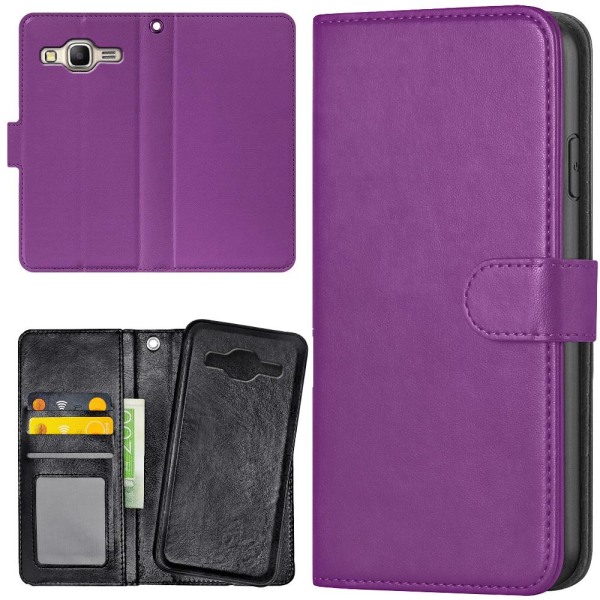Samsung Galaxy J3 (2016) - Lompakkokotelo/Kuoret Violetti Purple