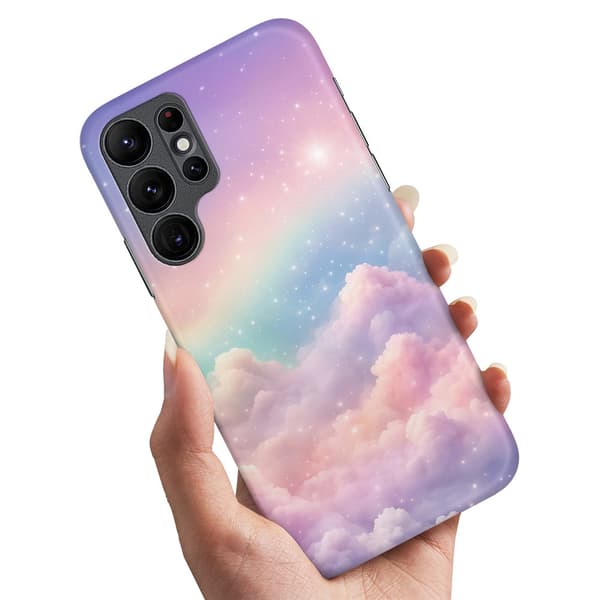 Deksel / Mobildeksel til Samsung Galaxy S22 Ultra - Rainbow Clouds