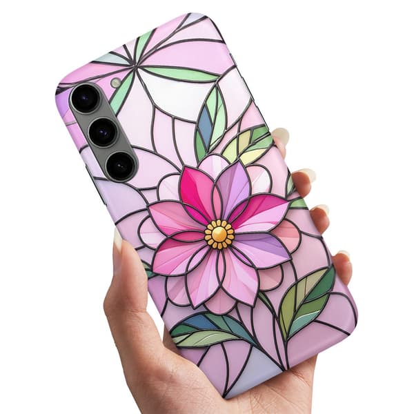 Deksel / Mobildeksel til Samsung Galaxy S23 Plus - Glass Flower