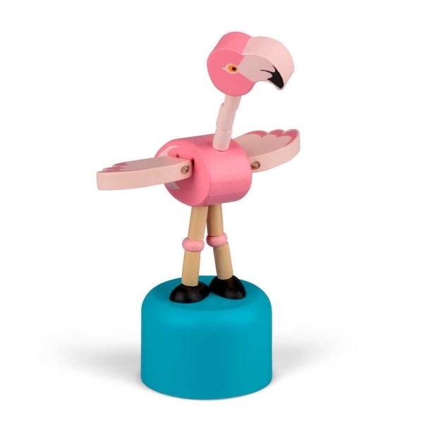 Träleksak Flamingo - Bobble Rosa