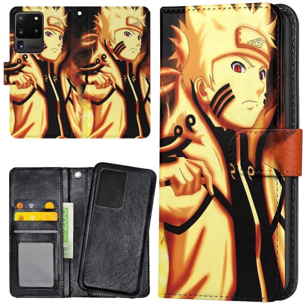 Samsung Galaxy S20 Ultra - Plånboksfodral/Skal Naruto Sasuke