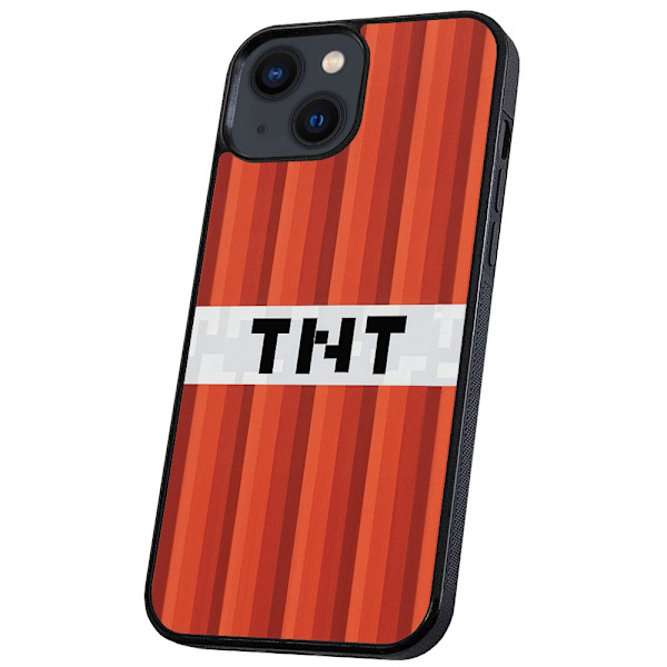 iPhone 14/15 Plus - Deksel/Mobildeksel Minecraft TNT