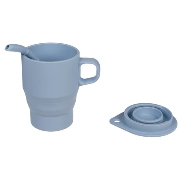 Silikonmugg med Sugrör / Hopfällbar Resemugg - Silikon Mugg Multicolor