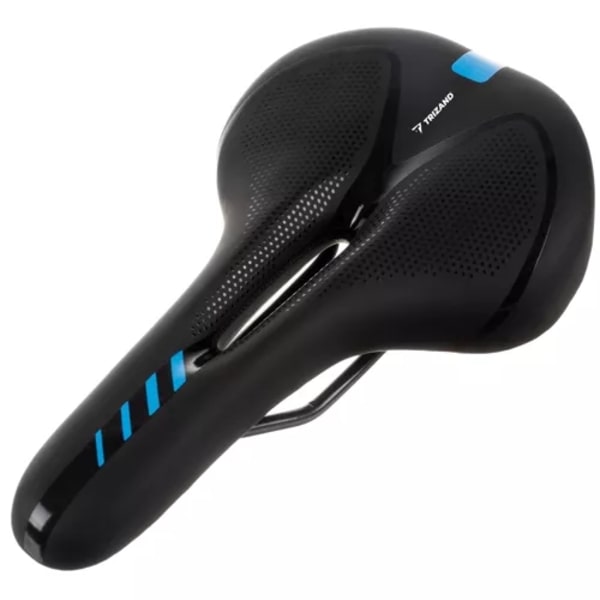 Cykelsadel med USB LED-lampe – Sadel til cykel Black