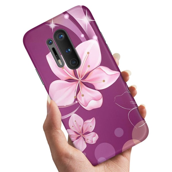 OnePlus 8 Pro - Cover/Mobilcover Hvid Blomst