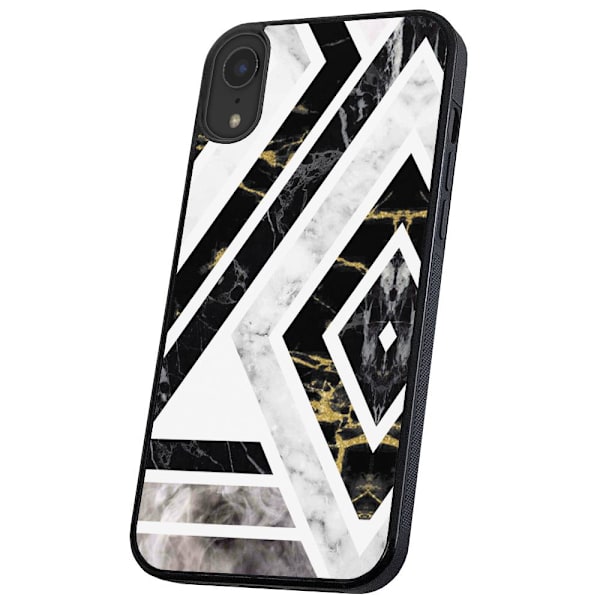 iPhone XR - Deksel/Mobildeksel Krokete Mønster Multicolor