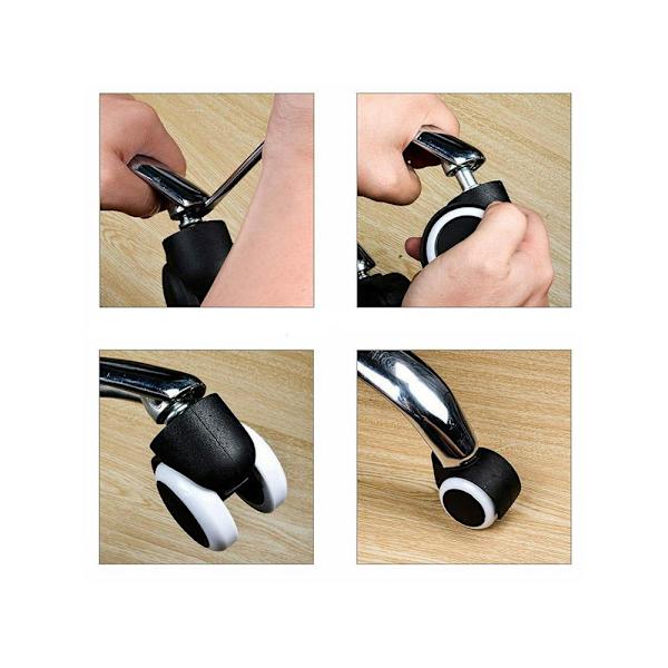 5-Pack Hjul till Kontorsstol - 11 mm Svart