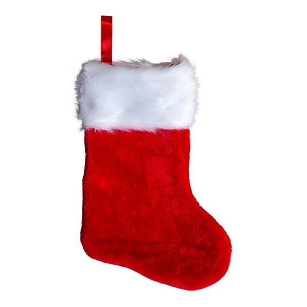 Julstrumpa / Julsocka - Fluffig Red