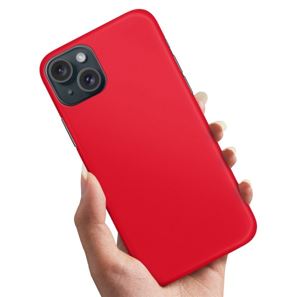 iPhone 15 Plus - Deksel/Mobildeksel Rød