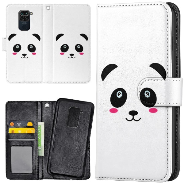 Xiaomi Redmi Note 9 - Plånboksfodral/Skal Panda
