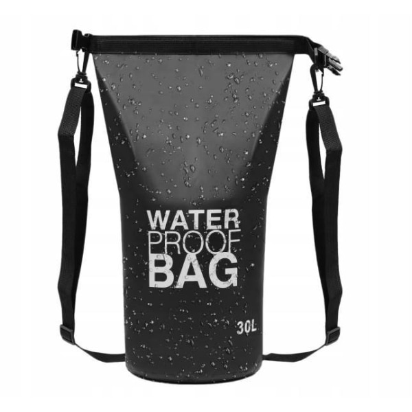 Vandtæt Pose / Vandpose - Vandopbevaring - 30 liter Black
