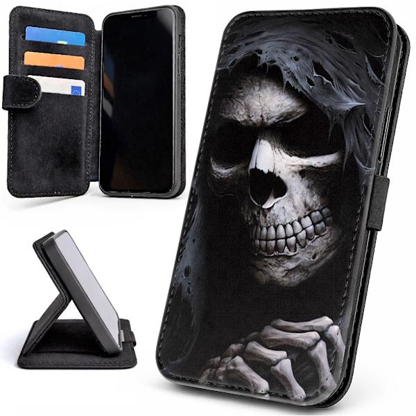 Lommebok Deksel / Mobildeksel til iPhone 17 - Grim Reaper