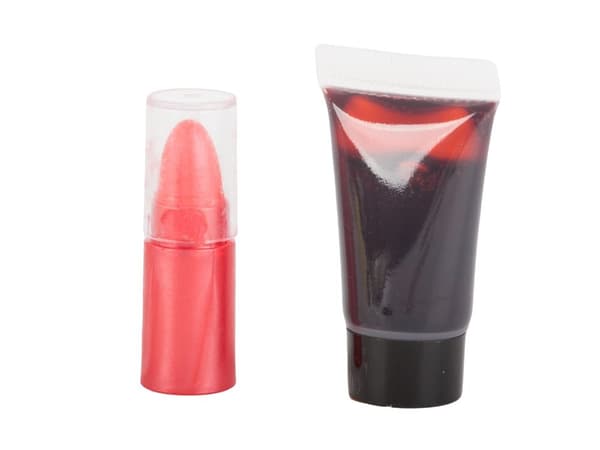Vampire dracula face makeup kit för halloween makeup med blod