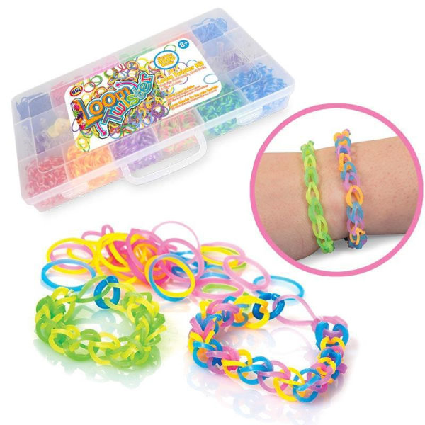 Loom Bands Kit - 3000 stk - Lag dine egne armbånd og figurer Multicolor