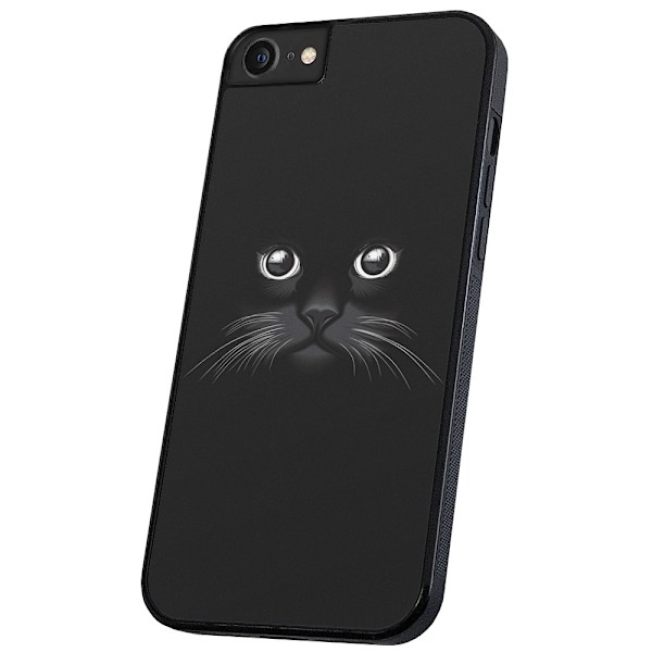 iPhone 6/7/8 Plus - Skal/Mobilskal Svart Katt