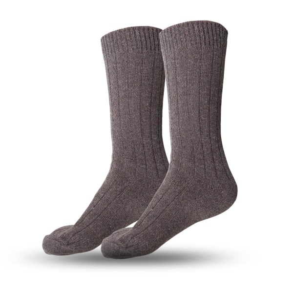 2-Pack - Sockor / Kashmirstrumpor / Strumpor - Tunna Brun