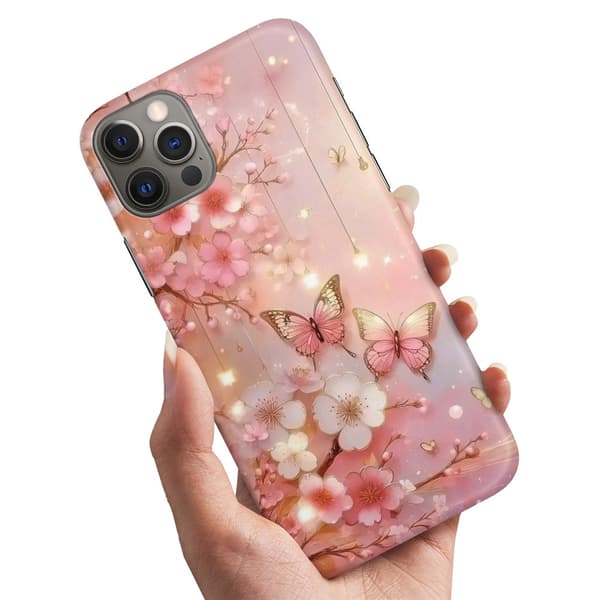 Deksel / Mobildeksel til iPhone 16 Pro - Flowers & Butterflies
