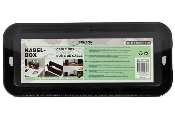Kabelbox 31 x 13.5 x 13 cm svart