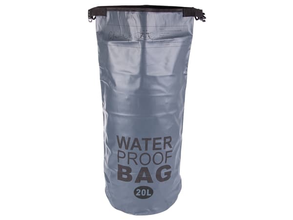 Vanntett Pose / Tørrpose - Vanntett Oppbevaring - 20 liter Grey