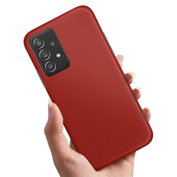 Samsung Galaxy A53 5G - Cover/Mobilcover Mørkrød Dark red