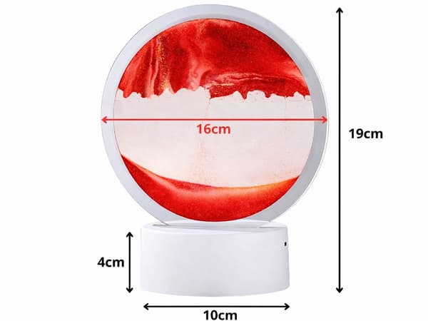 Sandlampa 3D LED RGB Red