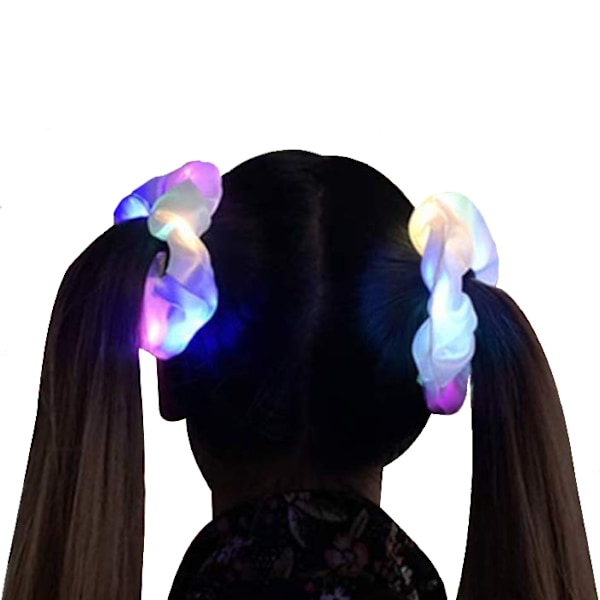 Scrunchie med LED-lys - Hårbånd Multicolor