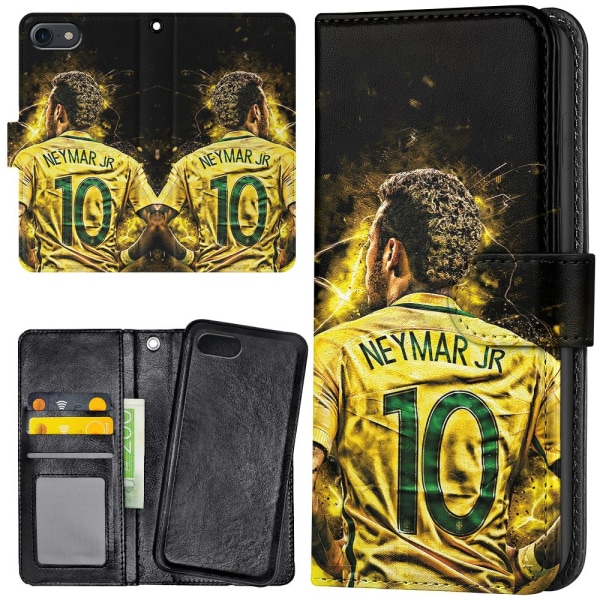 iPhone 7/8 Plus - Plånboksfodral/Skal Neymar