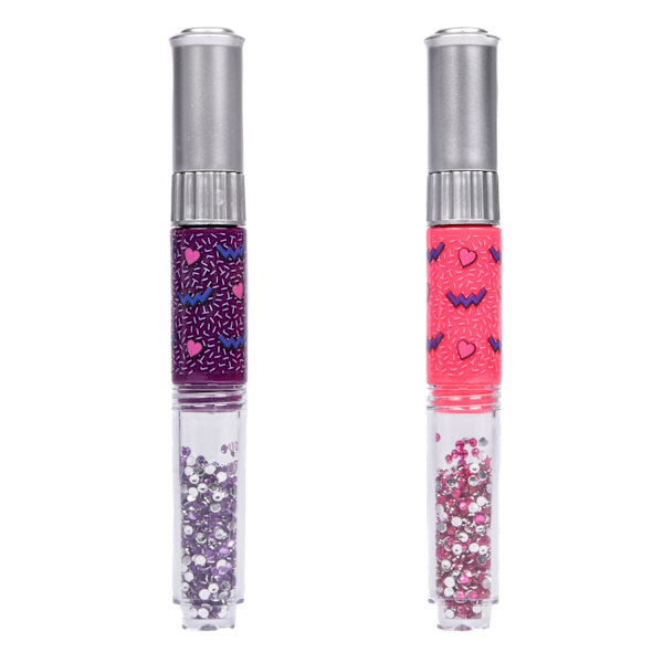 Nail Art Kynä - Strassikiviä ja liimaa MultiColor Rosa/lila
