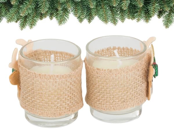 Doftljus i glasljus renjulset 2 st