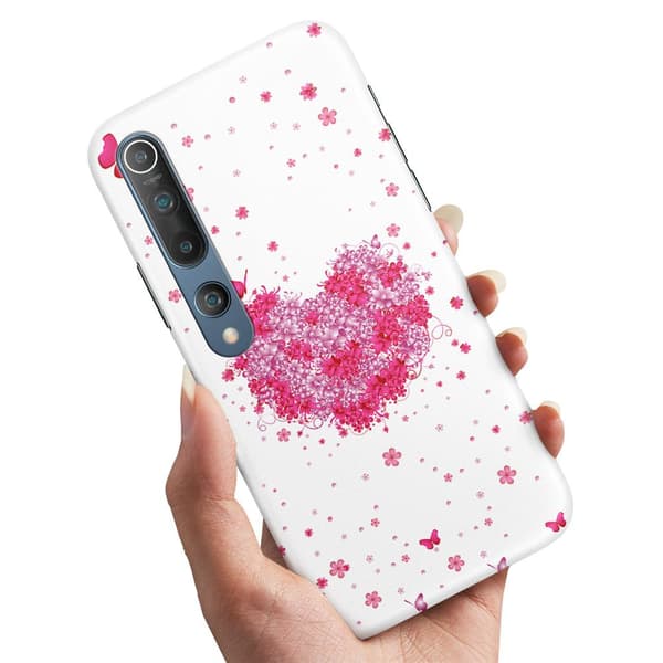 Deksel / Mobildeksel til Xiaomi Mi 10 / 10 Pro - Blomsterhjerte