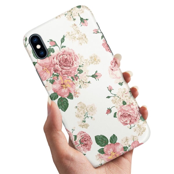 iPhone X/XS - Cover/Mobilcover Retro Blomster