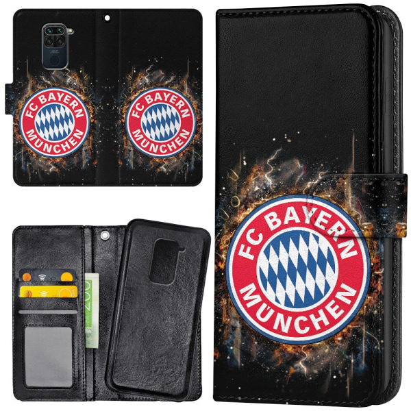 Xiaomi Redmi Note 9 - Plånboksfodral/Skal Bayern München