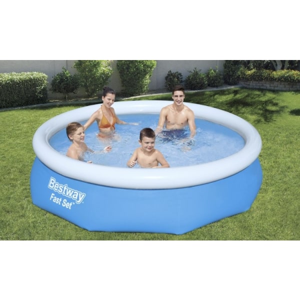 Oppustelig pool med pumpe/svømmebassin - 305x76cm