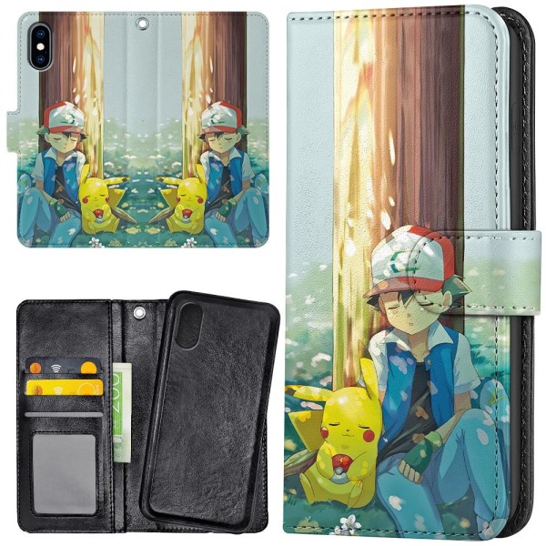 iPhone X/XS - Plånboksfodral/Skal Pokemon