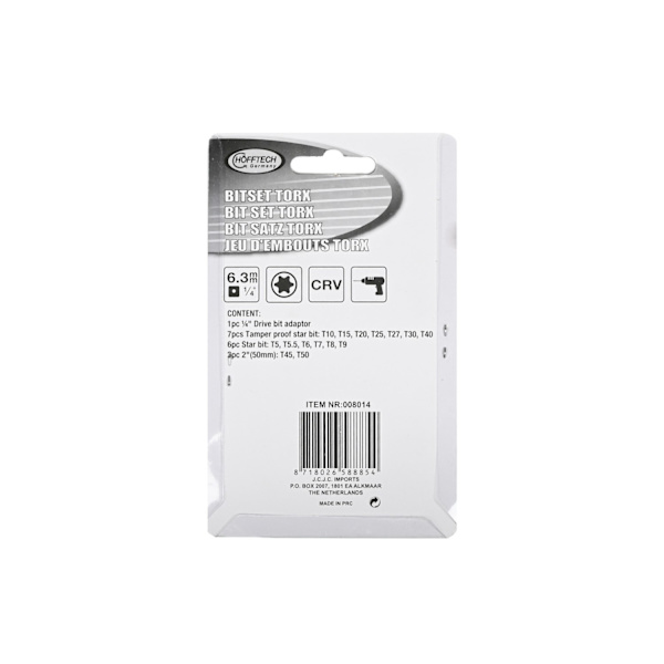 Bitssats torx 16 delar