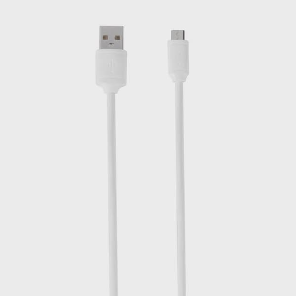 Vivanco Micro-USB Ladd-/Synk. kabel 1.2m Vit