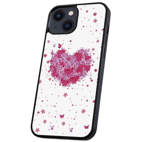 iPhone 14/15 Plus - Skal/Mobilskal Blomhjärta