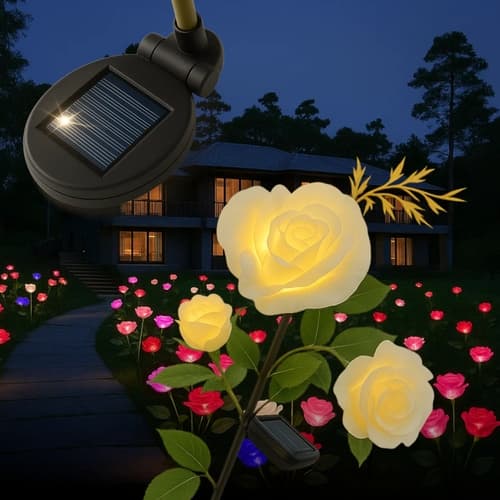 Trädgårdslampa Ros - Solcell