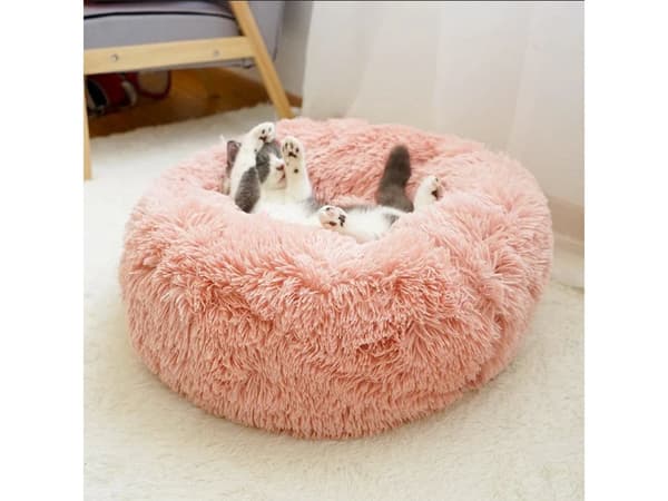 Fluffig hundsäng kattsängkläder mjuk kudde soffsäng 50cm