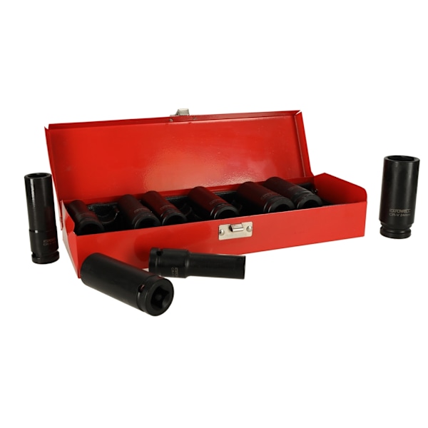 Krafthylsor 1/2'' 10-24 mm sats 10 el.