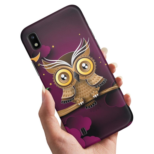 Samsung Galaxy A10 - Cover/Mobilcover Lysbrun Ugle