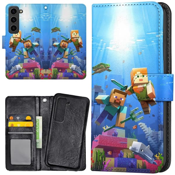 Samsung Galaxy S23 Plus - Lommebok Deksel Minecraft