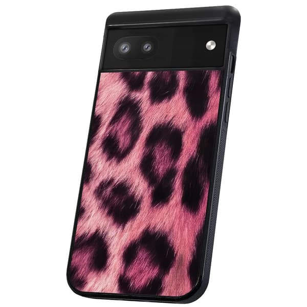 Google Pixel 6A - Cover/Mobilcover Pink Leopard