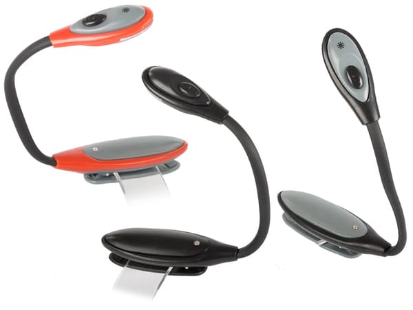 Boglampe - Læselampe / LED-lampe med Klemme - Lampe til Bog