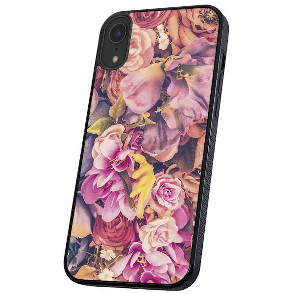 iPhone XR - Skal/Mobilskal Roses multifärg