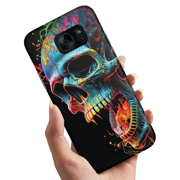 Deksel / Mobildeksel til Samsung Galaxy S7 - Skull
