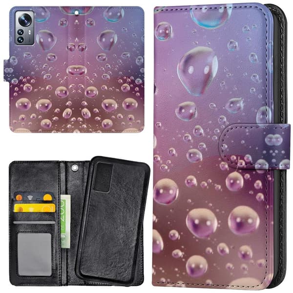 Xiaomi 12 - Plånboksfodral/Skal Bubblor
