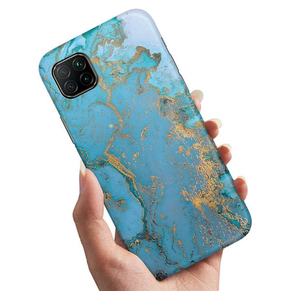 Huawei P40 Lite - Cover/Mobilcover Marmor Multicolor