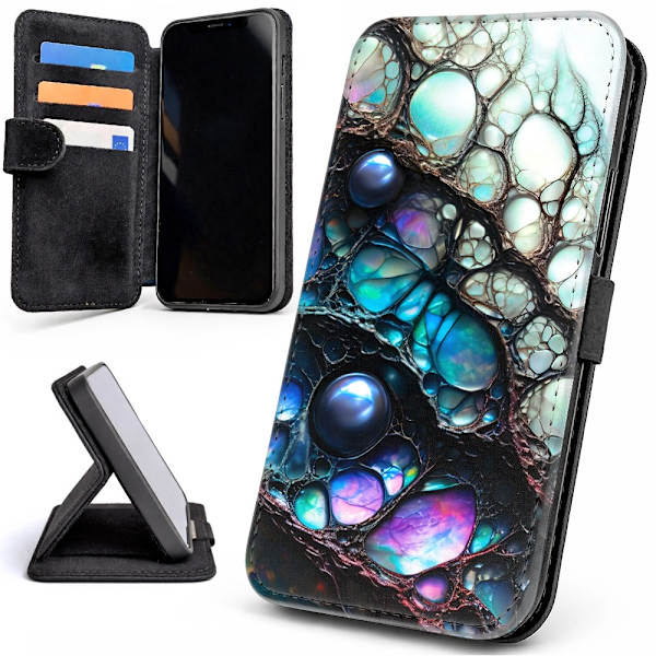 Lommebok Deksel / Mobildeksel til iPhone 16e / 17e - Psychedelic