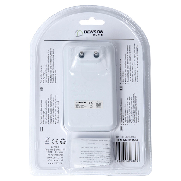 Ultraljudsrepeller med LED-indikator